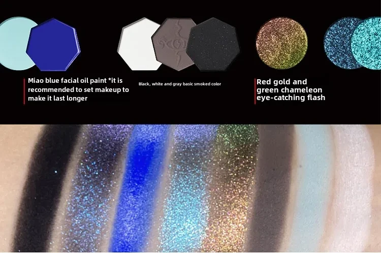 Highly pigmented 8 colour eyeshadow by Girlcult