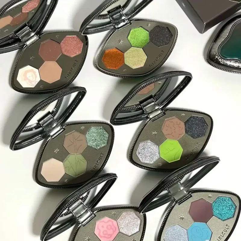 blue aurora girlcult makeup eyeshadow palette photos