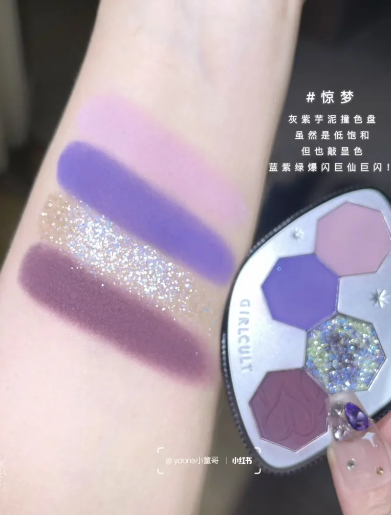 girlcult cyber liaozhai purple chameleon eyeshadow look